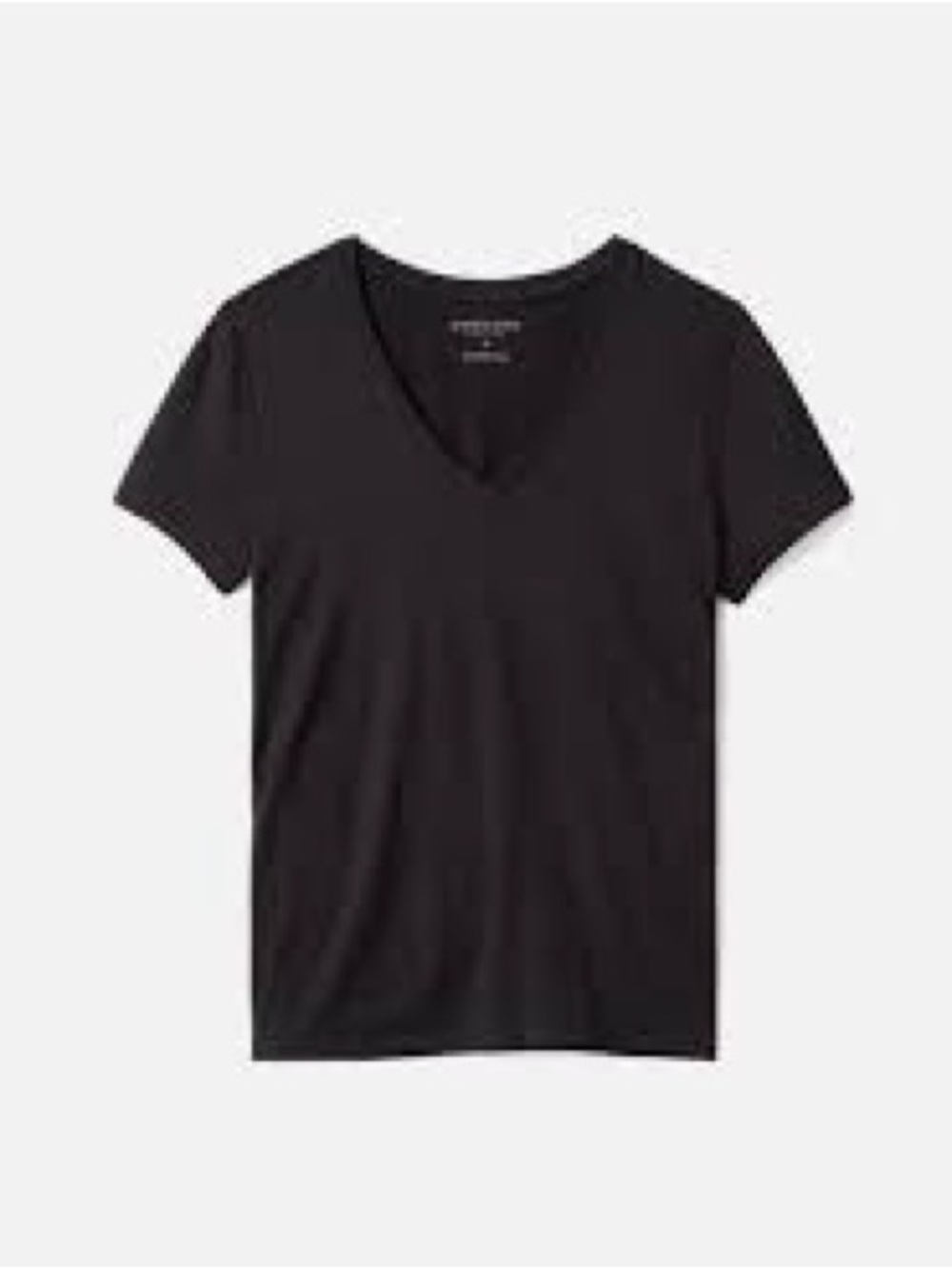 Everyday Black V-Neck Short Sleeve Tee